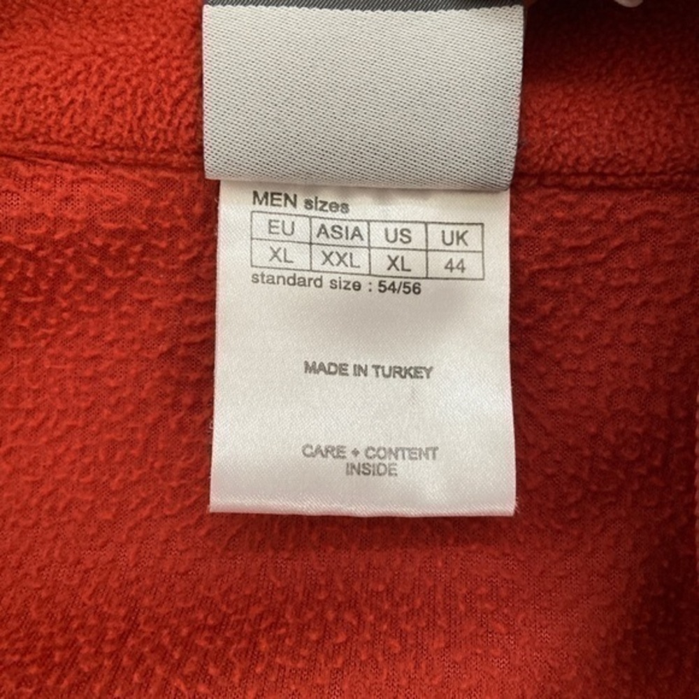 Jack Wolfskin‎ Orange Fleece 3/4 Zip Pullover Sweater - Picture 5 of 10